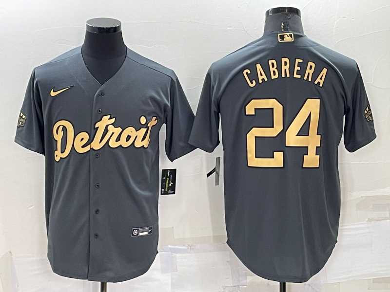 Detroit Tigers #24 Miguel Cabrera Grey 2022 All Star Stitched Cool Base Nike Jersey,We sell and wholesale Detroit Tigers #24 Miguel Cabrera Grey 2022 All Star Stitched Cool Base Nike Jersey on line form chian!